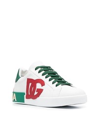 Dolce & Gabbana Portofino Logo Patch Sneakers