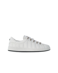 Balmain Quilted Lace Up Sneakers
