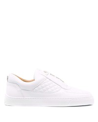 Leandro Lopes Quilted Low Top Leather Sneakers