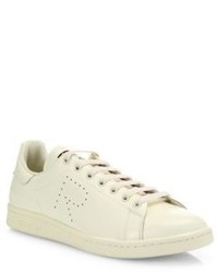 Adidas By Raf Simons Raf Simons Leather Low Top Sneakers