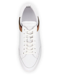 Burberry Rettford Leather Low Top Sneaker White