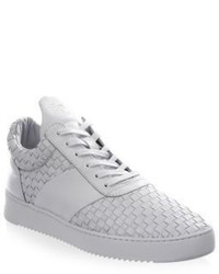 Filling Pieces Ripple Leather Low Top Sneakers