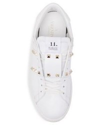 Valentino Rockstud Low Top Leather Sneaker