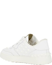 Valentino Rockstud Low Top Sneakers White