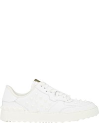 Valentino Rockstud Low Top Sneakers White