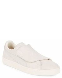 Puma Round Toe Suede Low Top Sneakers