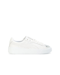 Puma Silver Front Lace Up Sneakers