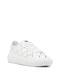 Versace Slashed Leather Sneakers