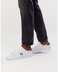 Fred Perry Spencer Leather Trainers In White