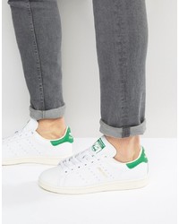 adidas Originals Stan Smith Leather Trainers In White S75074