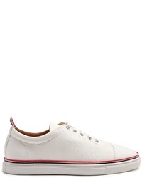 Thom Browne Straight Grained Leather Leather Low Top Trainers