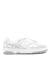 Iceberg Suede Panelled Low Top Trainers