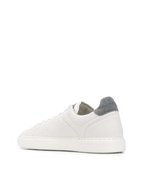 Brunello Cucinelli Suede Trimmed Low Top Trainers