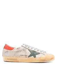 Golden Goose Super Star Distressed Low Top Sneakers