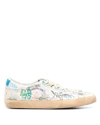 Golden Goose Super Star Graffiti Low Top Sneakers