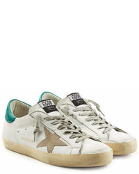 Golden Goose Deluxe Brand Super Star Leather Sneakers With Suede