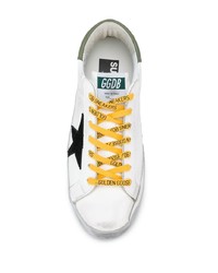 Golden Goose Superstar Logo Print Laces Sneakers