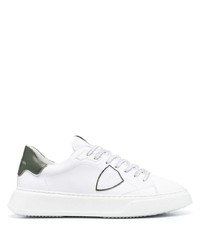 Philippe Model Paris Temple Logo Patch Low Top Sneakers