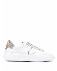 Philippe Model Paris Temple Veau Glitter Sneakers