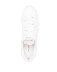 Emporio Armani Textured Leather Low Top Sneakers