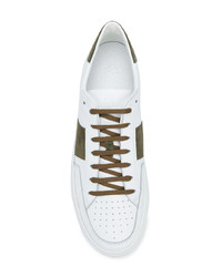 Eleventy Two Tone Lace Up Sneakers