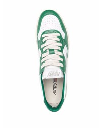 AUTRY Two Tone Lace Up Sneakers