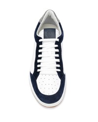 Eleventy Two Tone Low Top Sneakers