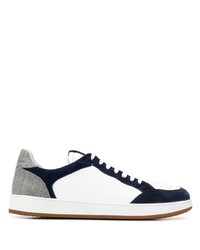 Eleventy Two Tone Low Top Sneakers