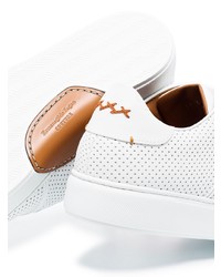 Ermenegildo Zegna Two Tone Perforated Sneakers