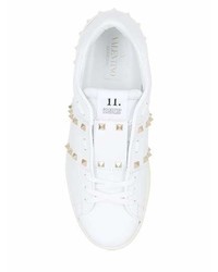 Valentino Untitled Rockstud Leather Sneakers