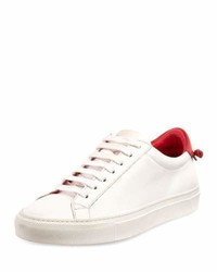 Givenchy Urban Street Leather Low Top Sneaker Whitered