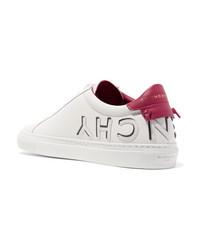 Givenchy Urban Street Logo Appliqud Leather Sneakers