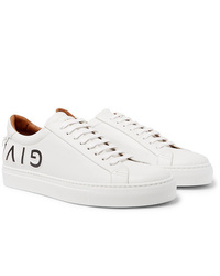 Givenchy Urban Street Logo Embossed Leather Sneakers