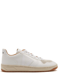 Veja V 10 Low Top Leather Trainers