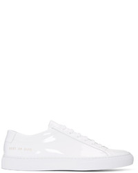 Common Projects White Achilles Low Gloss Sneakers