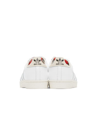 424 White Adidas Originals Edition Shell Toe Sneakers