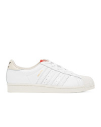 424 White Adidas Originals Edition Shell Toe Sneakers