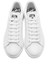 Raf Simons White Adidas Originals Edition Stan Smith Sneakers