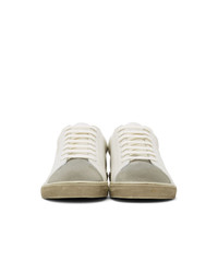 Saint Laurent White Aged Andy Sneakers