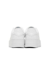 Nike White Air Force 1 Sage Sneakers