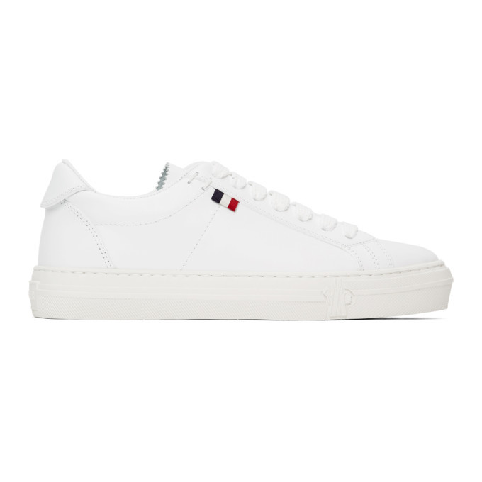 Moncler White Alodie Sneakers, $445 | SSENSE | Lookastic