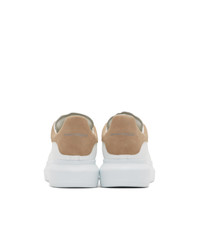 Alexander McQueen White And Beige Oversized Sneakers