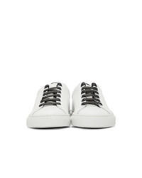 Woman by Common Projects White And Black Retro Low Glossy Sneakers