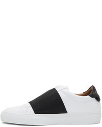 Givenchy White And Black Urban Elastic Knot Sneakers