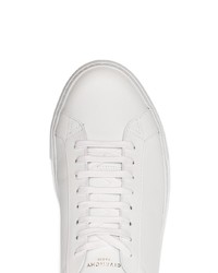 Givenchy White And Green Urban Street Knotted Leather Sneakers