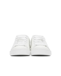 Gucci White And Grey Interlocking G New Ace Sneakers