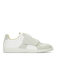 Maison Margiela White And Grey Replica Bowling Sneakers