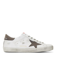 Golden Goose White And Grey Sneakers