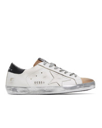 Golden Goose White And Metallic Sneakers