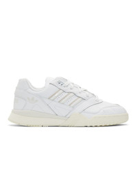 adidas Originals White And Off White Ar Trainer Sneakers